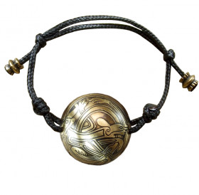 Spherical bracelet-lace "Celtic intertwined dogs"