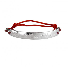 Bracelet-lace "Prayer to Jesus". Light coloured