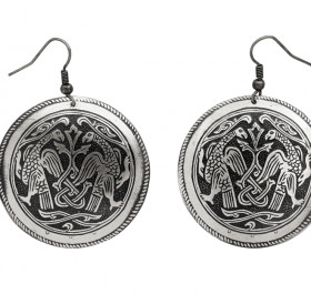 Earrings "Suzdal hawks"