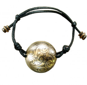 Spherical bracelet-cord "Three-legged Kolovrat"