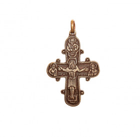 Cross with crucifixion of Jesus Christ