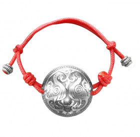 Spherical bracelet-lace "Suzdal pigeons"