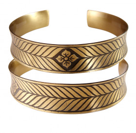 Concave bracelet "Fern flower"