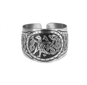 Ring "Bird with entwined tail"