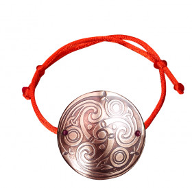Bracelet-lace "Three-legged Kolovrat". Embossing