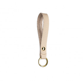 Slim leather key chain