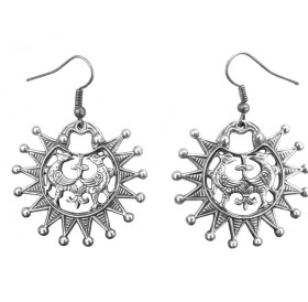 Earrings slotted "Terekhovskie birds"