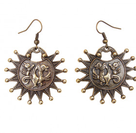 Earrings "Two-headed griffins"
