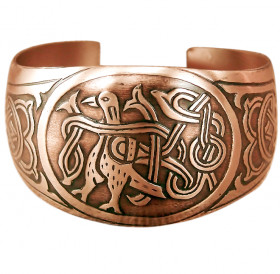 Bracelet "Bird with entwined tail"