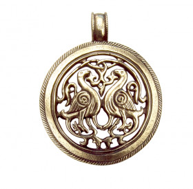 Slotted pendant "Suzdal pigeons"