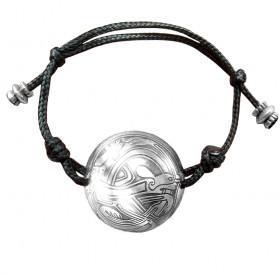 Spherical bracelet-lace "Celtic intertwined dogs"