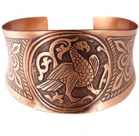 Concave bracelet "Suzdal bird"