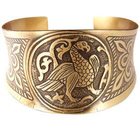 Concave bracelet "Suzdal bird"