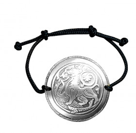 Bracelet-lace "Suzdal lion". Embossing
