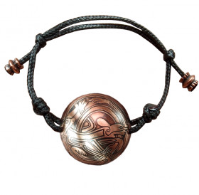 Spherical bracelet-lace "Celtic intertwined dogs"