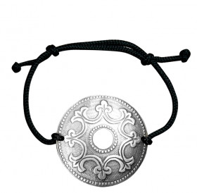 Bracelet-lace "Wish of wealth". Embossing