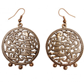 Slotted earrings "Unknown animal"