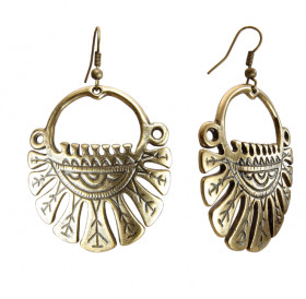 Nine-bladed earrings
