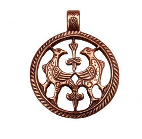 Slotted pendant "Terekhovskie birds"