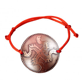 Bracelet-lace "Solntsevorot". Embossing