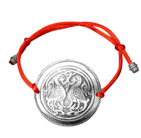 Bracelet-lace "Suzdal pigeons". Embossing