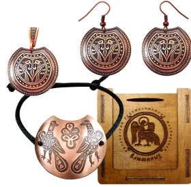Jewelry set "Lovat" in a gift box.