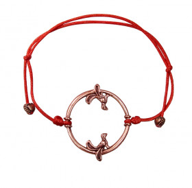 Bracelet-lace "Birds in a ring"