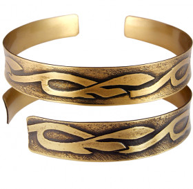 Concave bracelet "Meadow grasses"