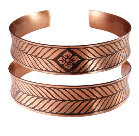Concave bracelet "Fern flower"