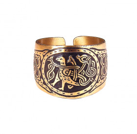 Ring "Bird with entwined tail"