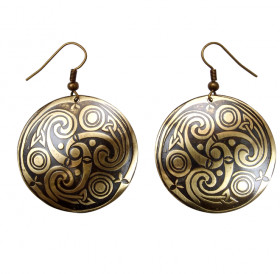 Earrings "Three-legged Kolovrat"