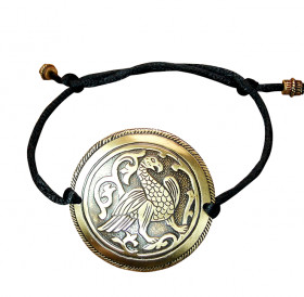 Bracelet-lace "Suzdal bird". Embossing