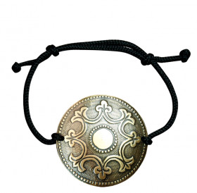 Bracelet-lace "Wish of wealth". Embossing