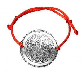 Bracelet-lace "Suzdal griffin". Embossing