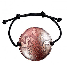 Bracelet-lace "Solntsevorot". Embossing