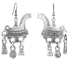 Earrings "Skates from the Begunitsy village"