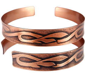 Concave bracelet "Meadow grasses"