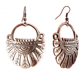 Nine-bladed earrings