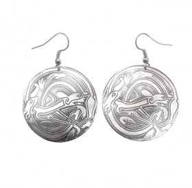 Earrings "Celtic Interlaced Dogs"