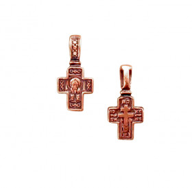 Copper cross "Spas". 20x10mm