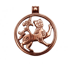 Slotted pendant "Mighty lion"