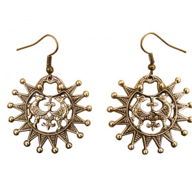 Earrings slotted "Terekhovskie birds"