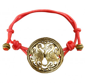 Bracelet-lace "Suzdal pigeons"