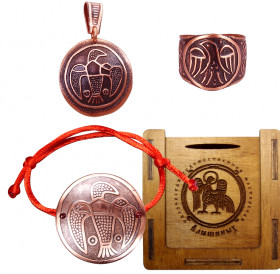 Jewelry set "Falcon" No. 1 in a gift box
