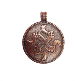 Decorated pendant "Solstice"