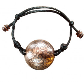 Spherical bracelet-cord "Three-legged Kolovrat"