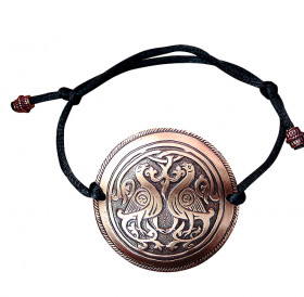 Bracelet-lace "Suzdal pigeons". Embossing