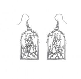 Earrings slotted "Kiev bird"