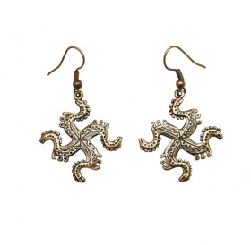 Earrings slotted "Solntsevorot"