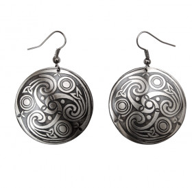 Earrings "Three-legged Kolovrat"